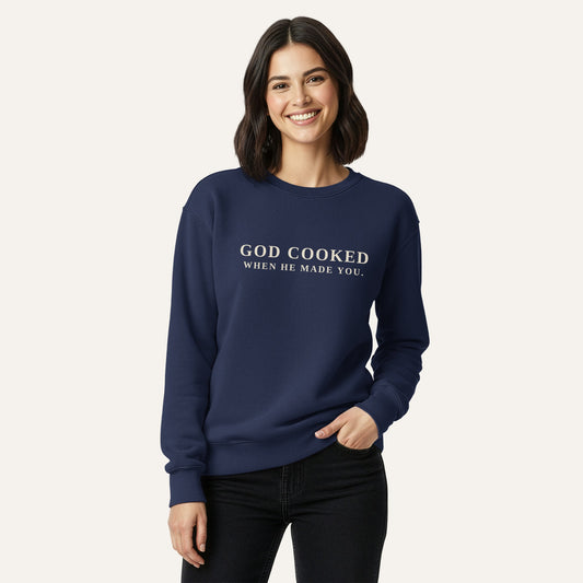 GOD COOKED Crewneck Sweatshirt